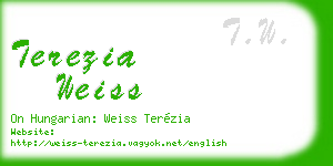terezia weiss business card