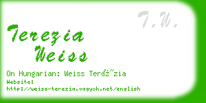 terezia weiss business card